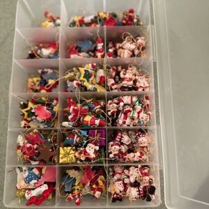 Vintage Mini Christmas Ornaments Lot – Santa, Elf, Angel, Toy Soldiers (100+)